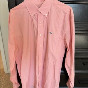Men's Peach Button-Down Shirt